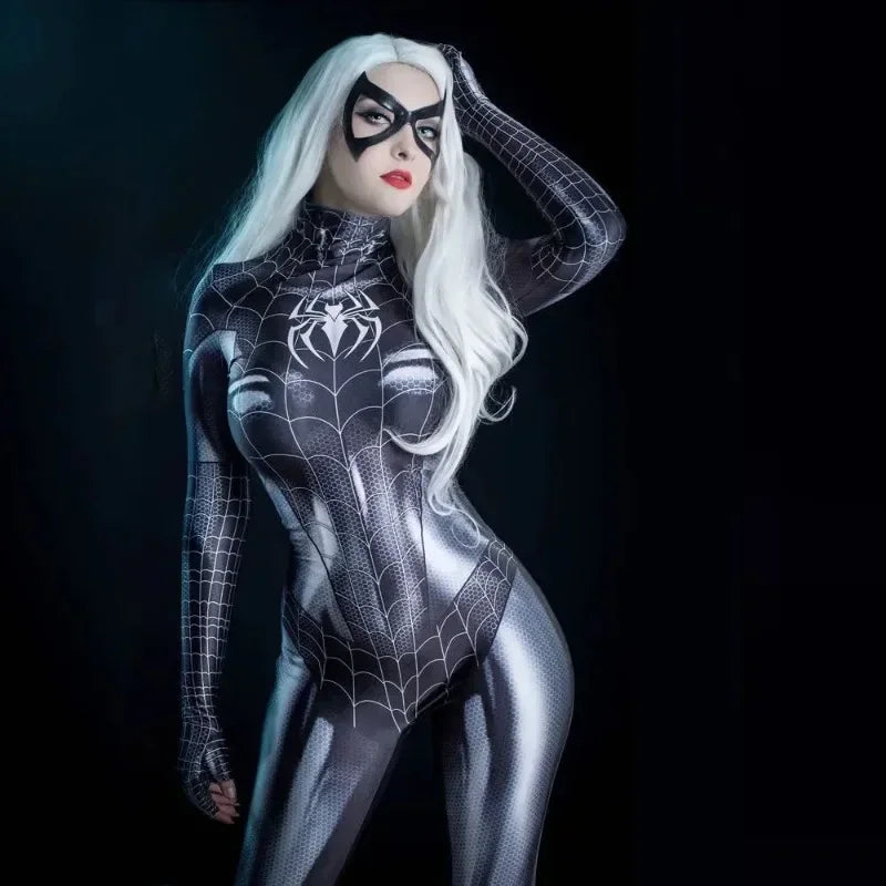 Sexy Black Cat Superhero Cosplay Costume